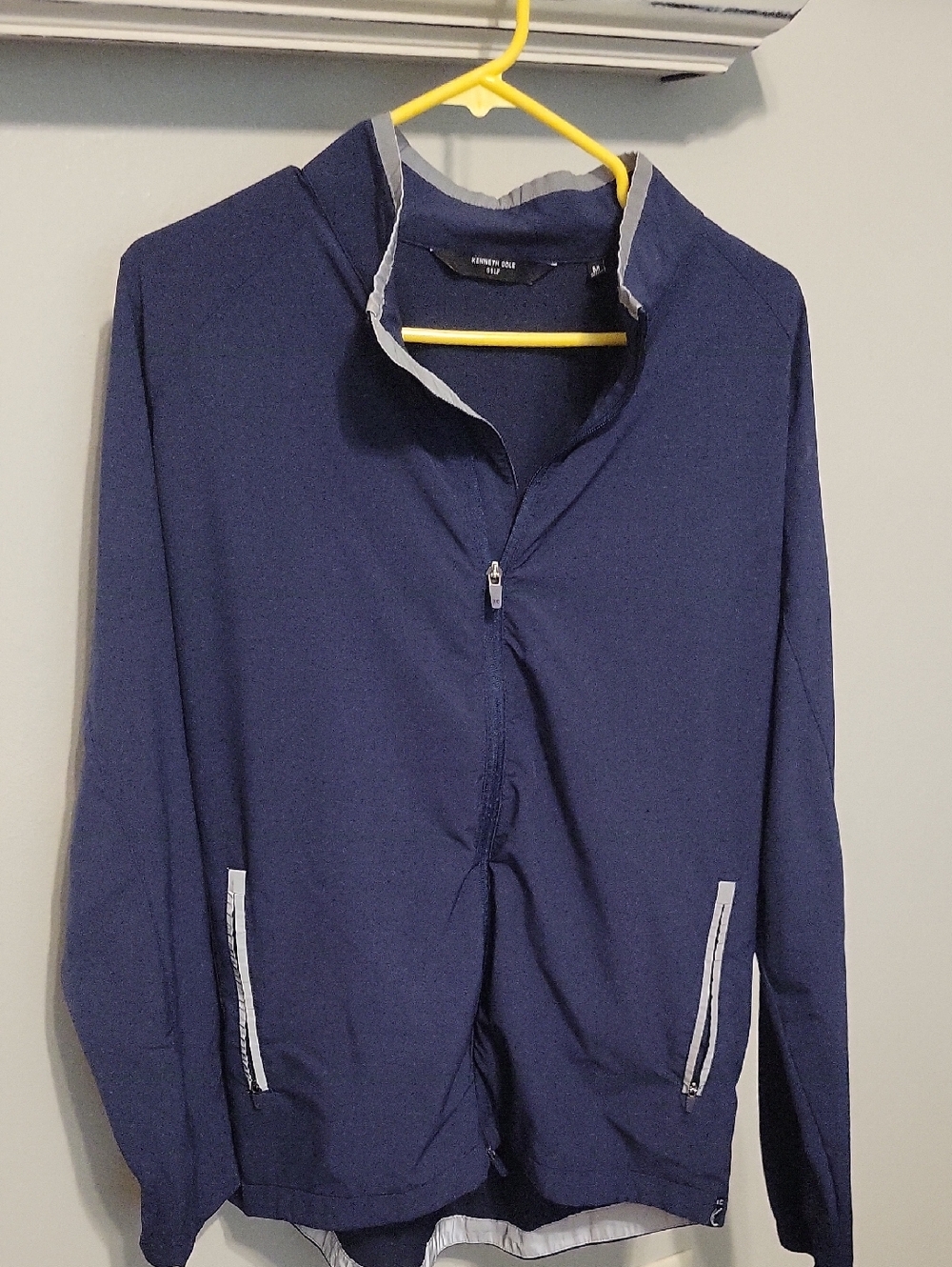 Kenneth Cole Golf Navy Zip-Up Performance Jacket
